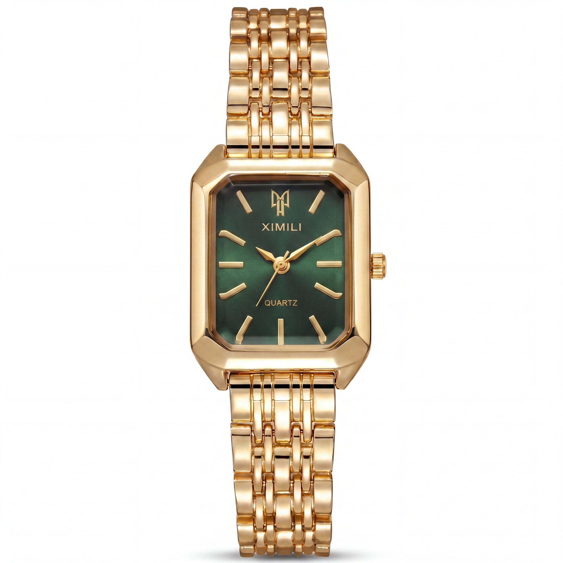 Élise Gold Watch by VELTRĀ, wrist close-up