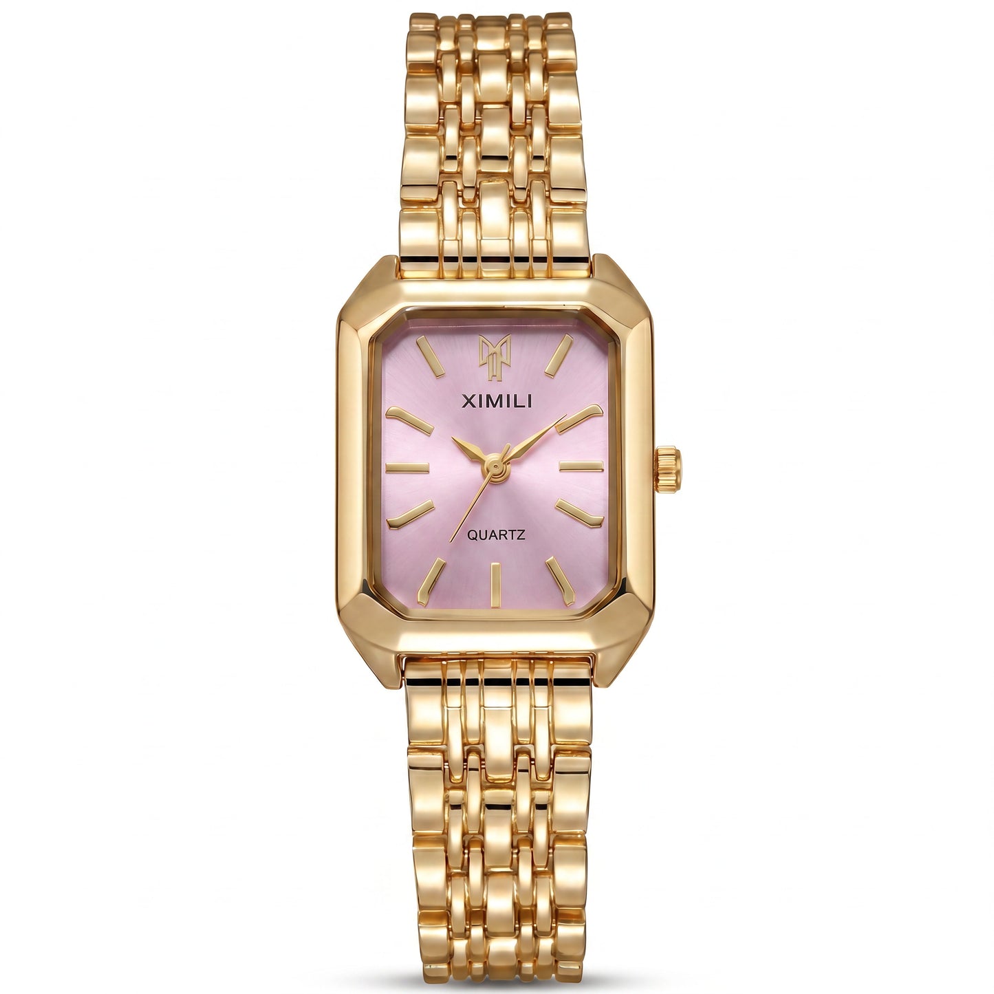 Élise Gold Watch by VELTRĀ, close-up detail